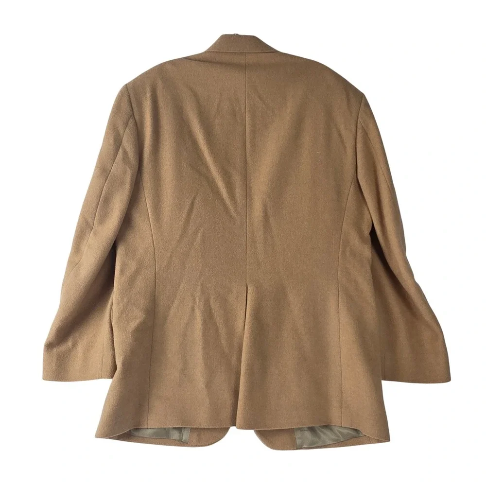 Stafford 100% Camel Hair Blazer Mens Est 42R Tan 2 Button Sport Coat